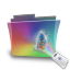 Folder Rainbow Movie Icon 64x64 png